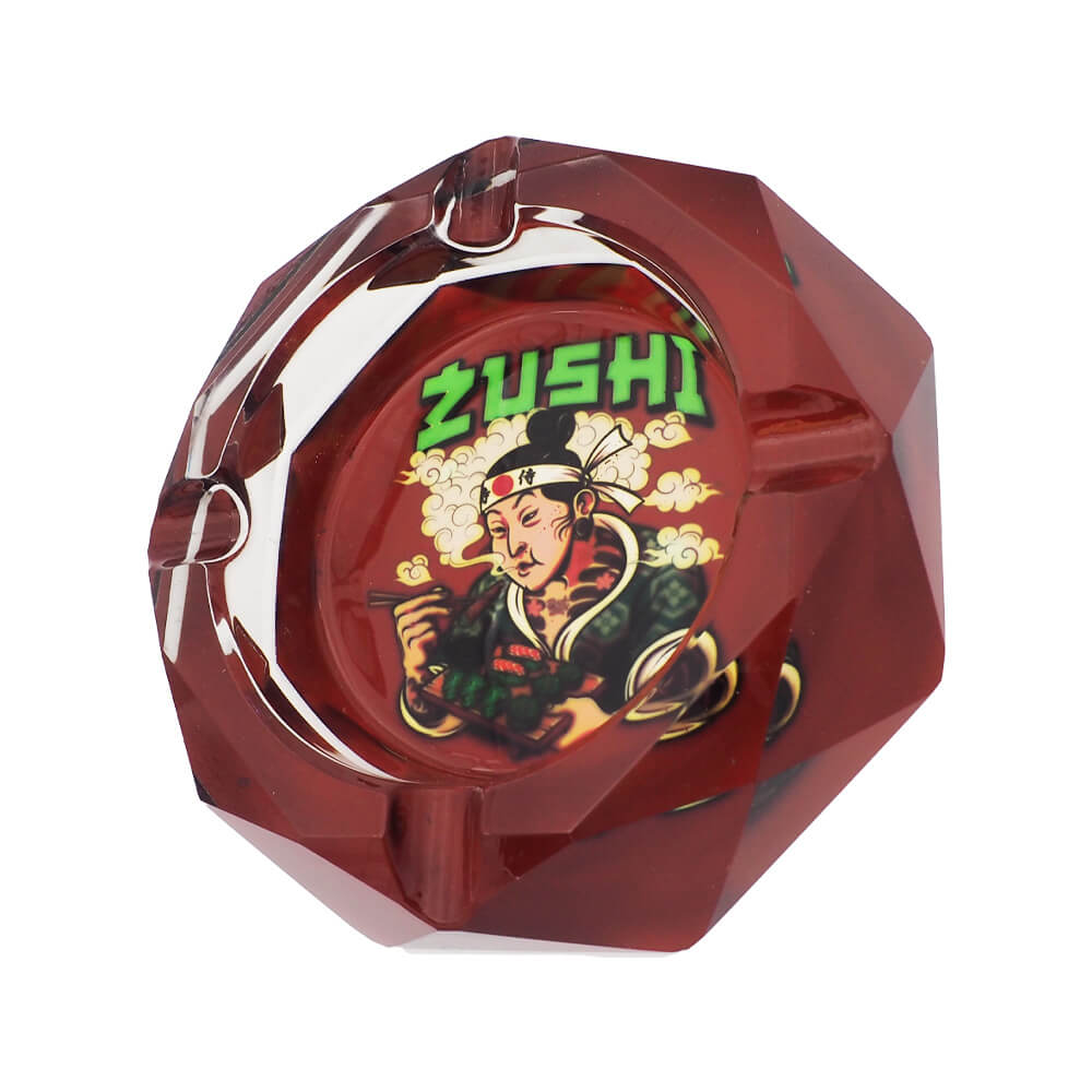 Best Buds Crystal Ashtray with Giftbox Zushi
