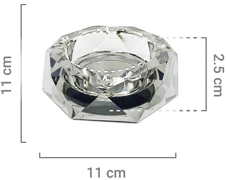 Best Buds Crystal Ashtray with Giftbox Kosher Kush