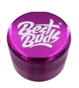 Best Buds Compact Ultra-Light Aluminium Grinder, 4 parts, 50 mm