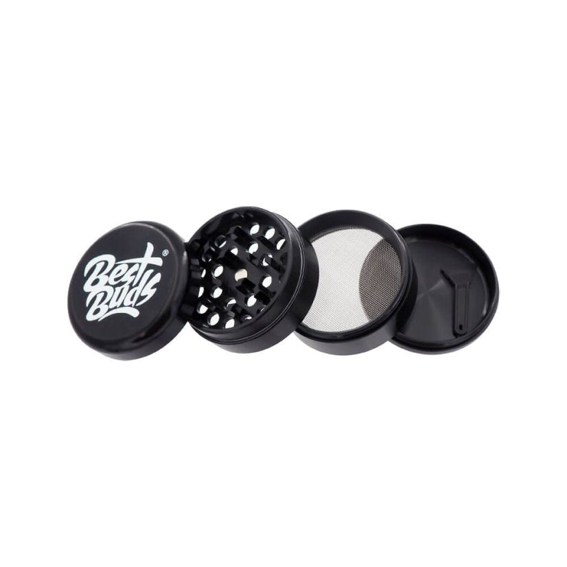Best Buds Compact Ultra-Light Aluminium Grinder, 4 parts, 50 mm