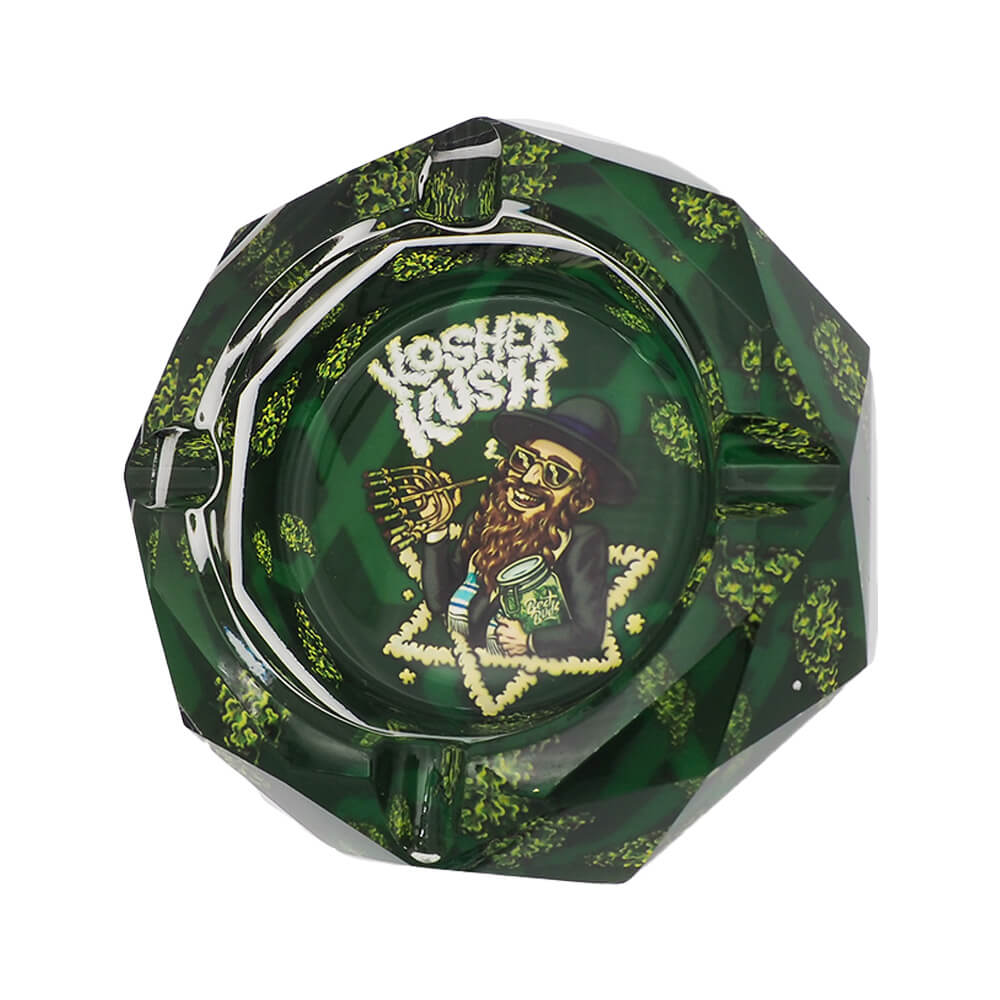 Best Buds Crystal Ashtray with Giftbox Kosher Kush