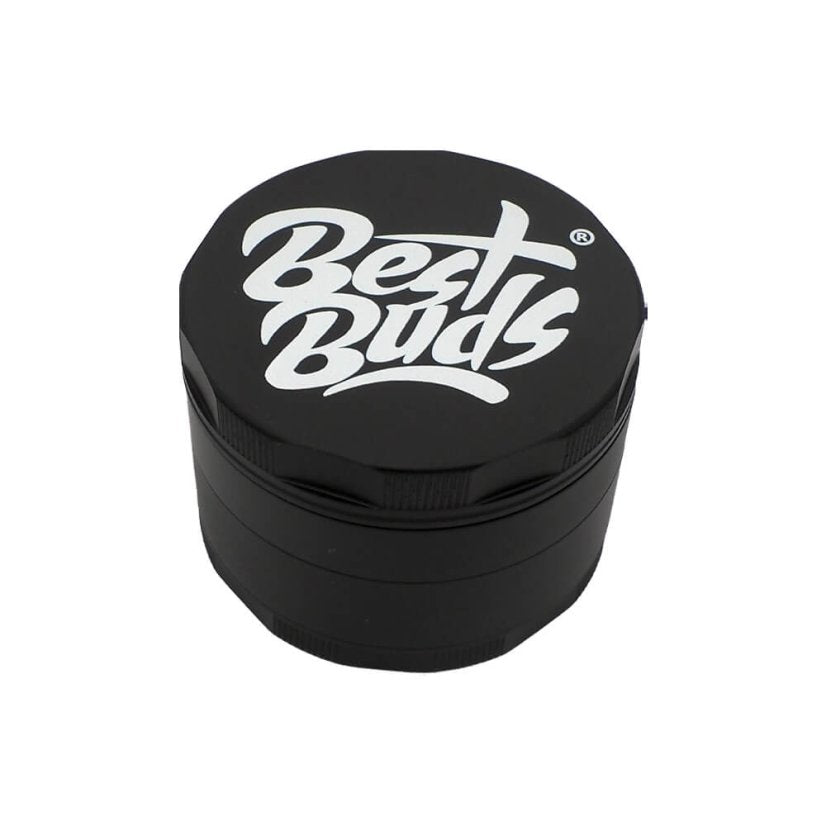 Best Buds Mighty Aluminium Grinder Black, 4 parts, 60 mm