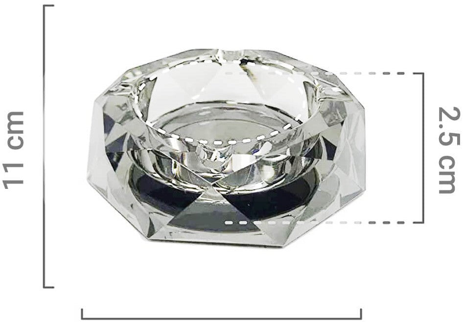 Best Buds Crystal Ashtray with Giftbox, Wedding Cake