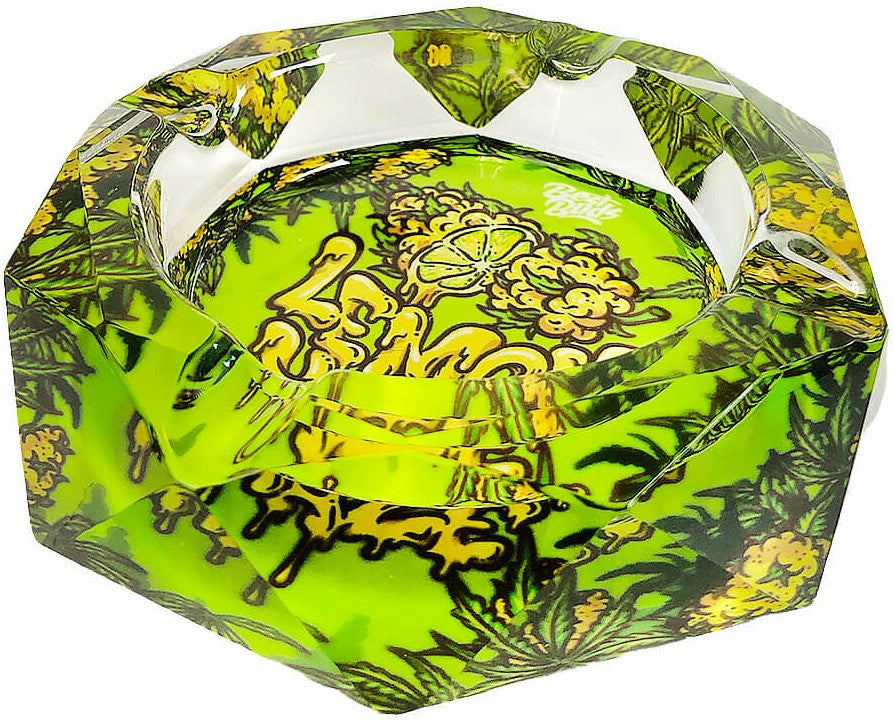Best Buds Crystal Ashtray with Giftbox, Lemon Haze