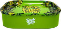 Best Buds Thin Box Rolling Tray with Storage, Lemon Haze