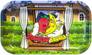 Best Buds Strawberry Banana Metal Rolling Tray Long, 16x27 cm