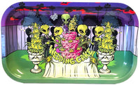Best Buds Wedding Cake Metal Rolling Tray Long, 16x27 cm