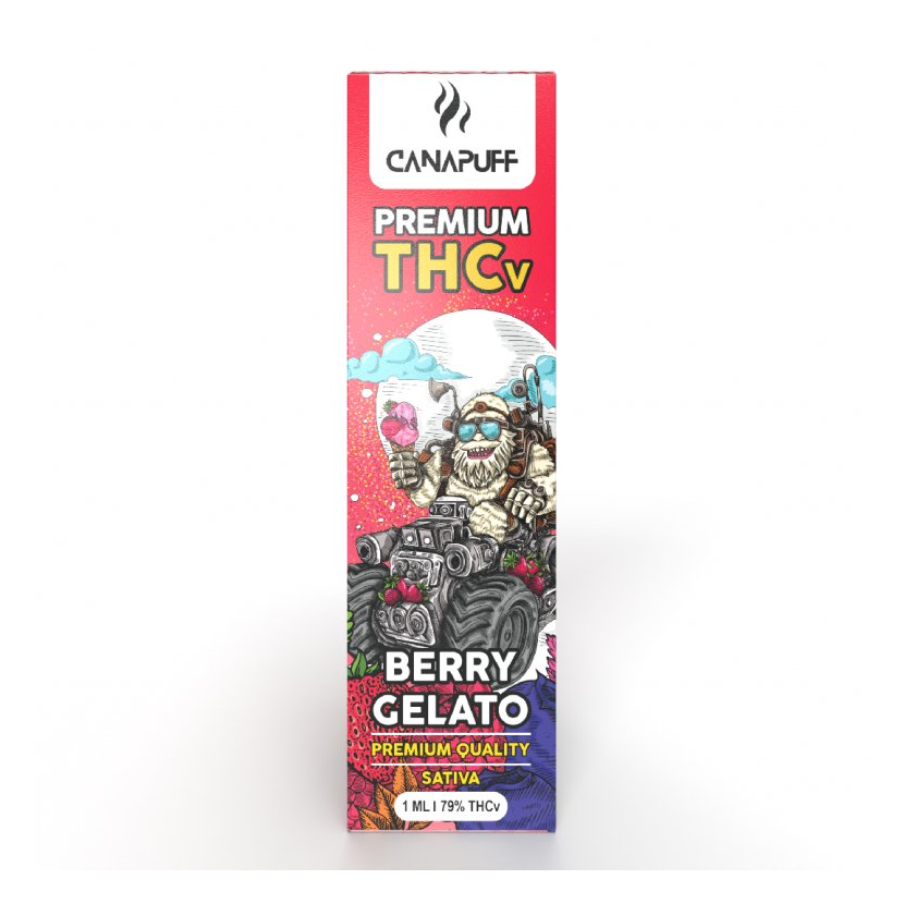 CanaPuff Berry-Gelato 79 % THCv - Einweg-Vape-Pen, 1 ml